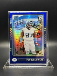 2024 Donruss Optic - T’Vondre Sweat Blue Hyper Rated Rookie No. 295 - Bild 1 von 2