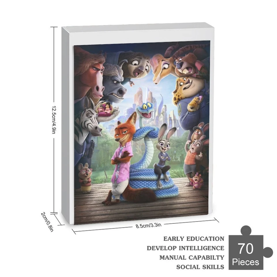 Zootopia 2 Jigsaw Puzzle 70 Pieces Birthday Gift - Image 1 of 1