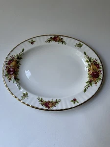 Royal Albert Old Country Roses Christmas Version Oval Serving Platter 13.5" New - Picture 1 of 7