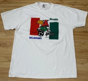 CAMISETA DE FÚTBOL VINTAGE MAZOLA HELLMAN'S AGUIGOL EL TRI MEXICO TALLA XL EE. UU. USADA EN EXCELENTE ESTADO - Imagen 1 de 4