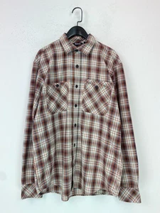 Rohan Orange Blue Check Shirt Casual Button Up Long Sleeve Lightweight M - Picture 1 of 10