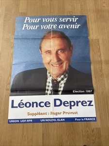 Affiche Législatives 1997 Pas De Calais Deprez UDF RPR - Picture 1 of 1