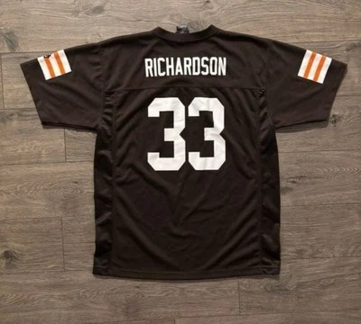 Camiseta Trent Richardson NFL Cleveland Browns nivel medio local marrón juvenil XL Foto 1 de 4
