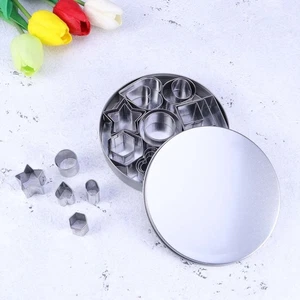 Pz Tagliabiscotti in Acciaio Inox Set Tagliabiscotti in Metallo da Forno Mini - Foto 1 di 11