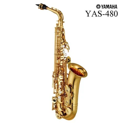 YAMAHA YTS-480 Tenorsaxophon Bb B flach Japan Blasinstrument Gold Blasmusik - Bild 1 von 4