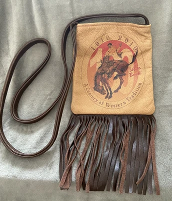 Pendleton LET 'ER BUCK Rodeo Redondeado ~ 100 Aniversario 2010 Cartera de Cuero Foto 1 de 4