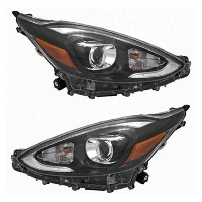 FIT TOYOTA PRIUS C 2018-2019 RIGHT LEFT BI-LED HEADLIGHTS HEAD LIGHTS LAMPS PAIR - Image 1 of 4