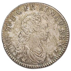 France - Louis XV - 40 sols de Strasbourg 1716 BB - argent - Dy.1656 - GadR.309 - Imagen 1 de 2