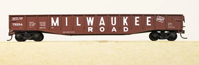 MILWAUKEE ROAD CON-COR HO 54 FT. GONDOLA RTR KADEES - Image 1 of 4