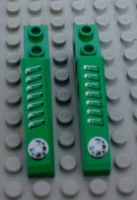 2x LEGO Technik Schrägstein mit 3 Löchern 1x6 #2744 Gruen - Bild 1 von 2