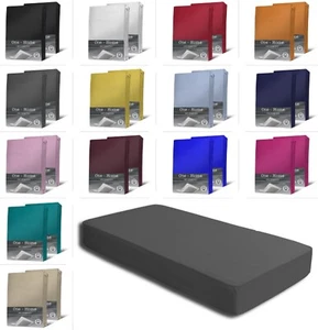 2er Pack Jersey Spannbettlaken Spannbetttuch Baumwolle Topper Boxspringbettlaken - Bild 1 von 25