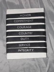 Wounded Warrior Project WWP Black Rubber Wristband "INTEGRITY" - Picture 1 of 2