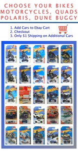 Hot Wheels Dirt Bikes Motorcycles Dune Buggy Quads Offroad Bogs Polaris RZR Pick - Picture 1 of 29