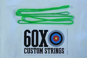 60X Corde Personalizzate 47" Fast Flight Flo Verde Corde Arco Ricurve Corda Arco - Foto 1 di 1
