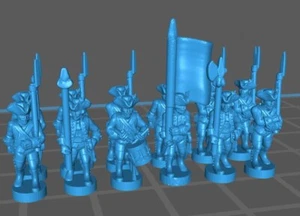 7 Years War Austrian Musketeer btg - War Games And Dioramas - 15mm Minis - Picture 1 of 1