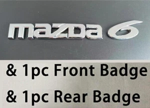 3Pcs Chrome For 2003-2015 Atenza Coupe MAZ-6 Front Rear Emblem Badge Nameplate - Picture 1 of 8