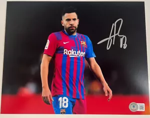 JORDI ALBA SIGNED BARCELONA 8X10 PHOTO BECKETT BAS - Picture 1 of 2