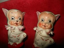 Vintage Christmas Mouse, Mice, Singing, Multicolor, Salt & Pepper Shakers, Old