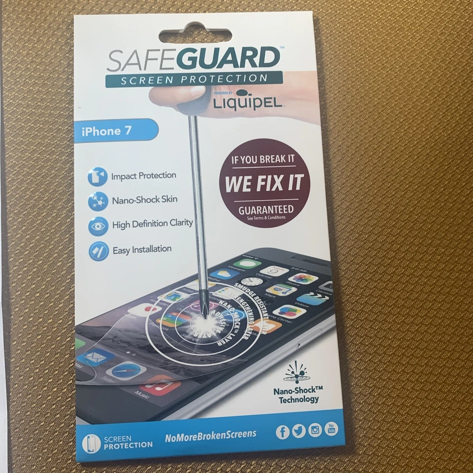Protector de pantalla Liquipel SafeGuard para Apple iPhone 7 - Transparente Foto 1 de 1