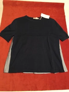 Vineyard Vines Deep Bay Navy & White Mixed Media Sweater Sz Small MSRP $98 New - Imagen 1 de 9
