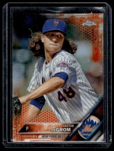 2016 Topps Chrome Orange Jacob deGrom /25 Refractor - Picture 1 of 2