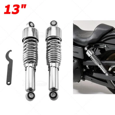 Pair 13" Rear Suspension Shocks For Harley 1984-2025 Davidson Touring Road King - Imagem 1 de 4