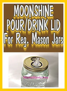 OLE SMOKY & Clear REG. MOUTH Mason Jar POUR LIDS, Spout Caps, Blanket, Koozies - Picture 1 of 32