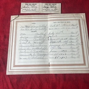CERTIFICADO ÁRBOL GENEALÓGICO VINTAGE CINCINNATI OHIO CIRCA 1863 (h9) - Imagen 1 de 7