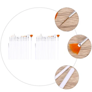 30pcs Elbow Straight Tweezers Clay Carving Brush Fondant Tools - Picture 1 of 12