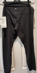 Lululemon Align HR Damenhose 28" schwarz Größe 20 UK neu mit Etikett hoher Bund £88 Nulu weich - Bild 1 von 8