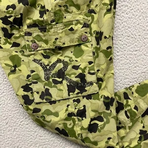 Rocawear Cargo Pants Mens 40x35 Green Camouflage Hip Hop Y2K Streetwear - Picture 1 of 11