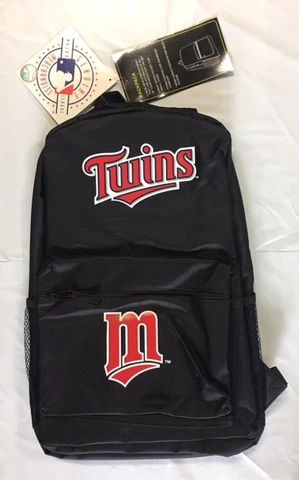 Minnesota Twins BackPack Back Pack Book Bag NEW Work School Gym Sports Logo Cover