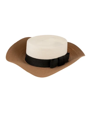 Sombrero Gucci efecto paja ala ancha talla L Foto 1 de 4