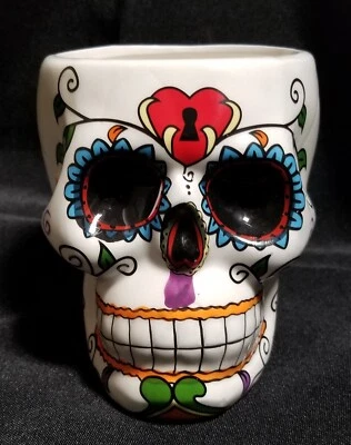 Casa Noble Tequila Día de Muertos Cerámica Azúcar Calavera Taza Taza Halloween Foto 1 de 4