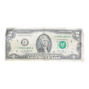 U.S. Two Dollar Bill 2013 B Series - Picture 1 of 3