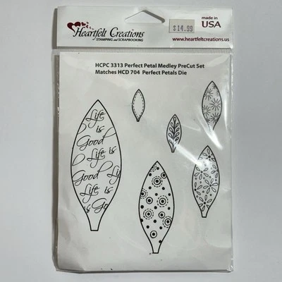 Juego de estampillas de goma Heartfelt Creations HCPC 3313 perfecto pétalo medley precortado NUEVO Foto 1 de 2