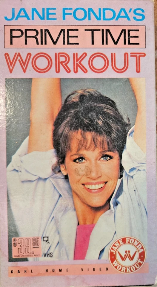 Jane Fondas Prime Time Workout VHS Tape helped many with aerobics Foto 1 de 3