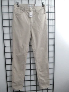"NEW" LOFT ANN TAYLOR 🌸 SIZE 26 / 2==IVORY / CORDUROY / SKINNY/ HIGH RISE PANTS - Picture 1 of 7