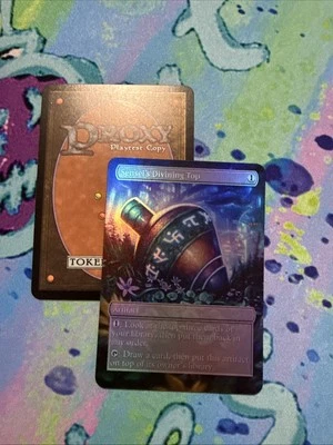 DIY Sensei’s Divining Top Full Art Foil Mtg Play Test Card - Image 1 of 3