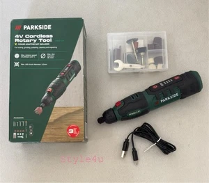 Parkside 4V Cordless Rotary Tool With Accessories & USB-C Charging Cable - Picture 1 of 13