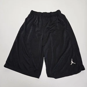 Air Jordan Shorts Boys Medium Black Elastic Waist Athletic Baggy - Picture 1 of 7