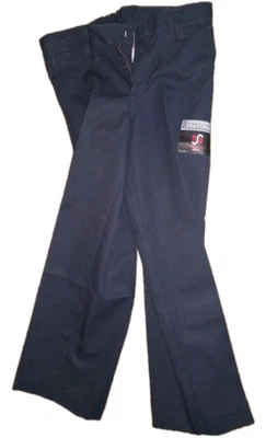 Классические штаны Dickies для мальчиков с плоской передней частью униформа Chino темно-синие 8 хаски - Изображение 1 из 2
