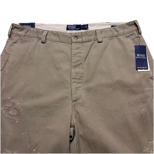 Neu mit Etikett Polo by Ralph Lauren "The Big Fit Chino" khakifarbene Hose im Used-Look Größe 36 x 32 - Bild 1 von 23