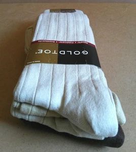 Confezione da 4 calze uomo GOLDTOE® Chadwick cotone/rayon costine girocollo nuove con scatola - Foto 1 di 15