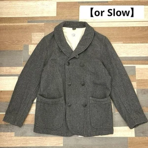orSlow Or Slow Shawl Collar Melton Coat Size 1 (S) Men Casual Made in Japan - Picture 1 of 16
