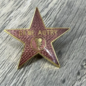 Gene Autry Emaille Pin Hollywood Walk of Fame Star Vintage Hollywood Filmstar - Bild 1 von 4