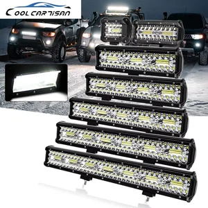 4/7/9/12/15/20 inch lightbar flood led diode LED spotlight beam led 12v 24v 6000 - Picture 1 of 26