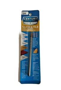 CENTURY DRILL & TOOL Glass & Tile Bit 1/4" Professional Grade 81216 - Picture 1 of 2