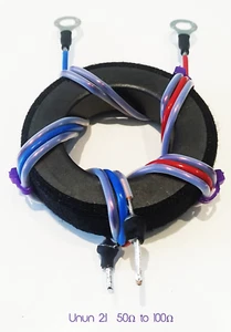 FT240-43 Balun / Unun 2:1 50Ω do 100Ω - Zdjęcie 1 z 4