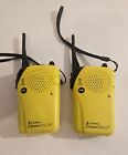 2 Cobra Clear Call FRS-70 Yellow Portable Two Way Radio Walkie Talkie Speaker